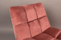 Fauteuil \'Bar\' - Velours/Rose