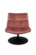 Fauteuil \'Bar\' - Velours/Rose
