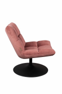 Fauteuil \'Bar\' - Velours/Rose