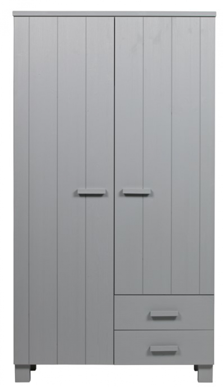 Armoire \'Dennis\' avec tiroirs - Gris béton dans le groupe Meubles / Étagères & rangement / Armoires et buffets chez Reforma (365536-BET)