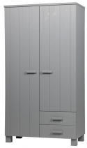 Armoire \'Dennis\' avec tiroirs - Gris béton