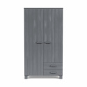 Armoire \'Dennis\' avec tiroirs - Gris acier