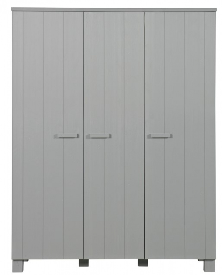 Armoire \'Dennis\' 3 portes - Gris béton dans le groupe Meubles / Étagères & rangement / Armoires et buffets chez Reforma (365543-BET)