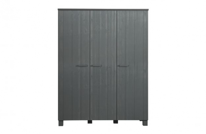 Armoire \'Dennis\' 3 portes - Gris acier dans le groupe Meubles / Étagères & rangement / Armoires et buffets chez Reforma (365543-GBS)