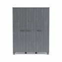 Armoire \'Dennis\' 3 portes - Gris acier