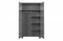 Armoire \'Dennis\' - Gris acier