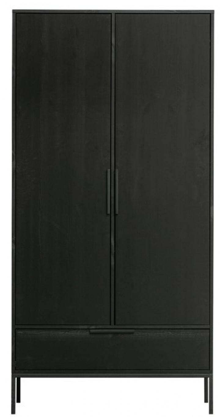 Armoire \'Adam\' - Noir dans le groupe Meubles / Étagères & rangement / Armoires et buffets chez Reforma (373212-Z)