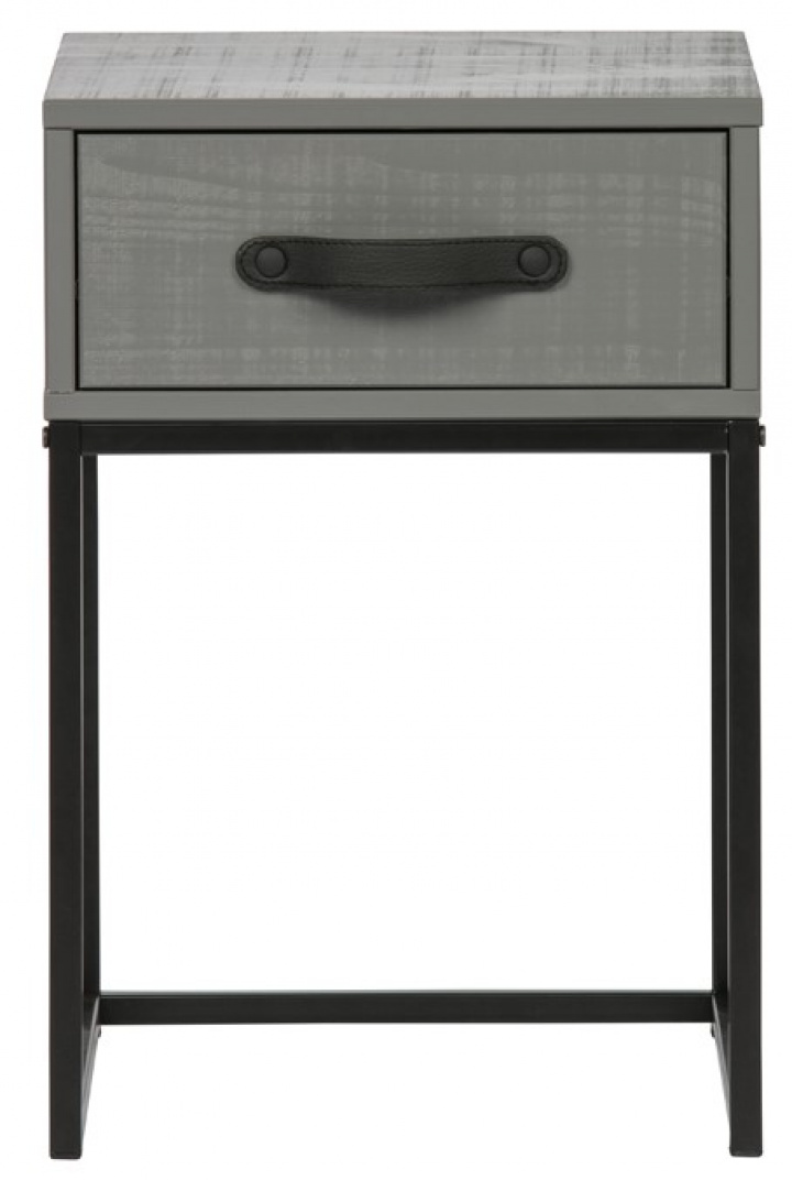 Table de nuit \'Morris\' - Gris dans le groupe Meubles / Tables / Tables de chevet chez Reforma (373393-L)