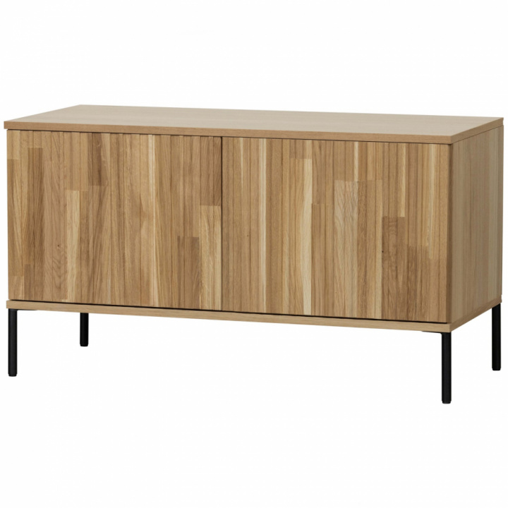 Meuble TV \'New Gravure\' 100 cm - Chêne/Noir dans le groupe Meubles / Étagères & rangement / Meubles TV chez Reforma (373472-B)