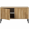 Meuble TV \'New Gravure\' 100 cm - Chêne/Noir