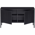 Meuble TV \'New Gravure\' 100 cm - Noir/Noir