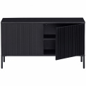 Meuble TV \'New Gravure\' 100 cm - Noir/Noir