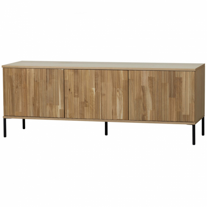 Meuble TV \'New Gravure\' 150 cm - Chêne/Noir dans le groupe Meubles / Étagères & rangement / Meubles TV chez Reforma (373473-B)