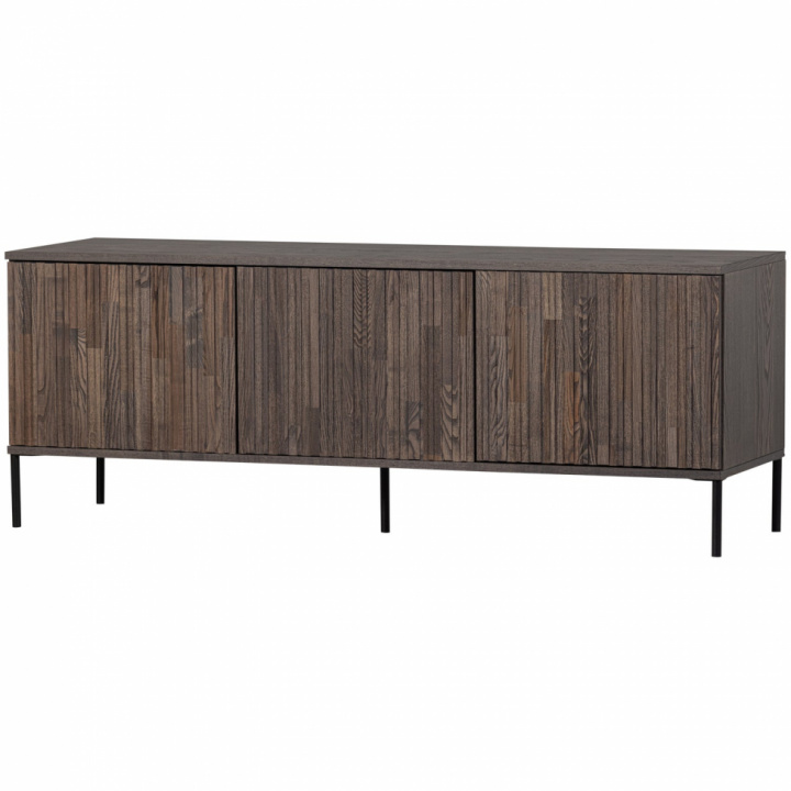 Meuble TV \'New Gravure\' 150 cm - Brun foncé/Noir dans le groupe Meubles / Étagères & rangement / Meubles TV chez Reforma (373473-E)