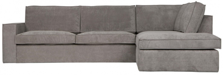 Canapé d\'angle \'Thomas\' - Rayé Gris dans le groupe Meubles / Canapés / Canapés d\'angle chez Reforma (375757-G)