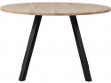 Table à manger \'Tablo\' Ronde 120cm - Naturel/Noir