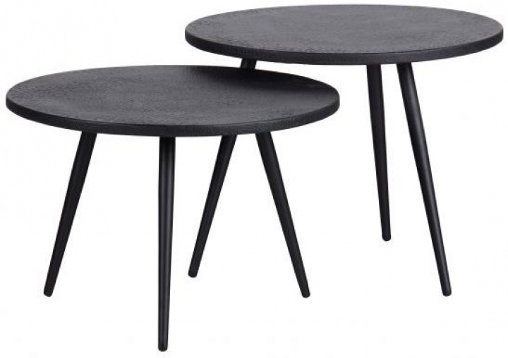 Table d\'appoint \'Suze\' 2 pièces - Noir dans le groupe Meubles / Tables / Tables d\'appoint chez Reforma (377225-Z)