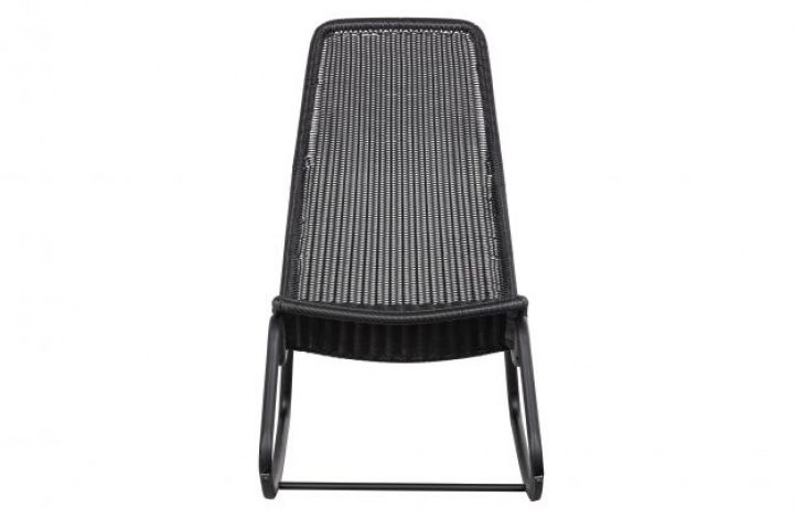 Fauteuil à bascule \'Tom\' - Noir dans le groupe Meubles / Mobilier de jardin / Mobilier de salon chez Reforma (377259-Z)