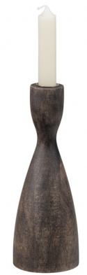 Bougeoir \'Rosa\' 22cm - Brun