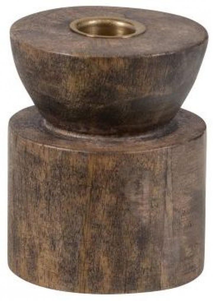 Bougeoir \'Aiden\' - Brun dans le groupe Décoration / Décoration / Bougeoirs & Lanternes chez Reforma (377406-B)