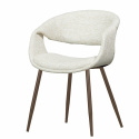 Chaise de salle à manger \'Yossi\' - Blanc/Cuivre