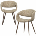 Chaise de salle à manger \'Yossi\' - Beige/Cuivre
