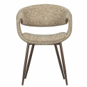 Chaise de salle à manger \'Yossi\' - Beige/Cuivre