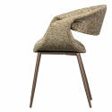 Chaise de salle à manger \'Yossi\' - Beige/Cuivre
