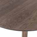 Table à manger \'Tablo\' 120 cm ronde - Brun foncé