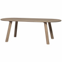 Table à manger \'Tablo\' 220x90cm ovale - Brun gris