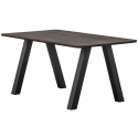 Table à manger \'Tablo\' 160x90cm - Brun foncé