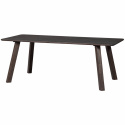 Table à manger \'Tablo\' 200x90cm - Brun foncé