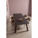 Table à manger \'Tablo\' 200x90cm - Brun foncé