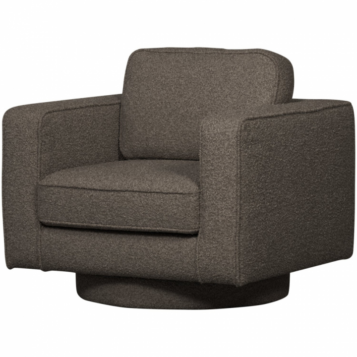 Fauteuil pivotant \'Lazy\' - Boucle grise dans le groupe Meubles / Meubles d\'assise / Fauteuils chez Reforma (400543-A)