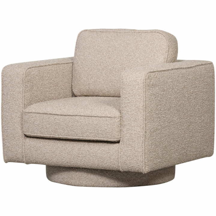 Fauteuil pivotant \'Lazy\' - Boucle beige dans le groupe Meubles / Meubles d\'assise / Fauteuils chez Reforma (400543-N)