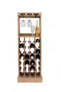 Rangement à vin \'Claude\' - Naturel