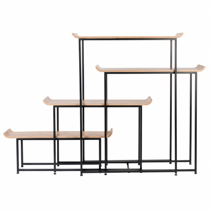 Étagère \'Flodka\' - Noir/Bois dans le groupe Meubles / Étagères & rangement chez Reforma (4100050)