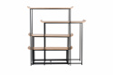 Étagère \'Flodka\' - Noir/Bois