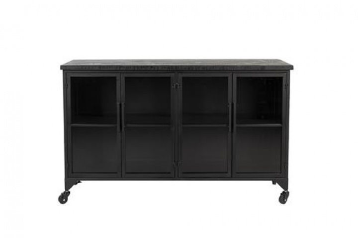 Armoire \'Ferre\' Low - Noir dans le groupe Meubles / Étagères & rangement / Armoires et buffets chez Reforma (4100062)