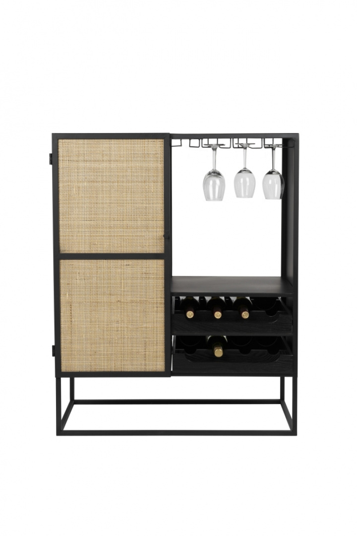 Étagère à vin \'Guuji Low\' - Noir dans le groupe Meubles / Étagères & rangement / Armoires et buffets chez Reforma (4100071)