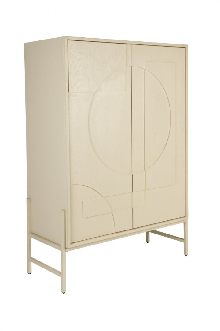Armoire \'Faces\' - Beige dans le groupe Meubles / Étagères & rangement / Armoires et buffets chez Reforma (4100082)