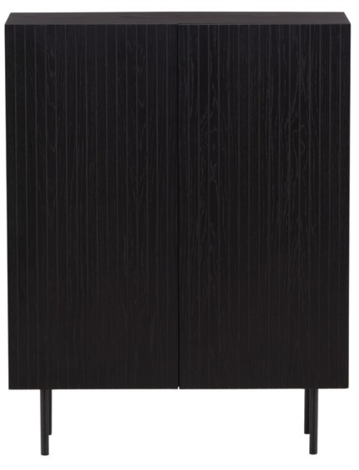 Armoire \'Björkön\' 80x103 - Noir dans le groupe Meubles / Étagères & rangement / Armoires et buffets chez Reforma (42000-631)