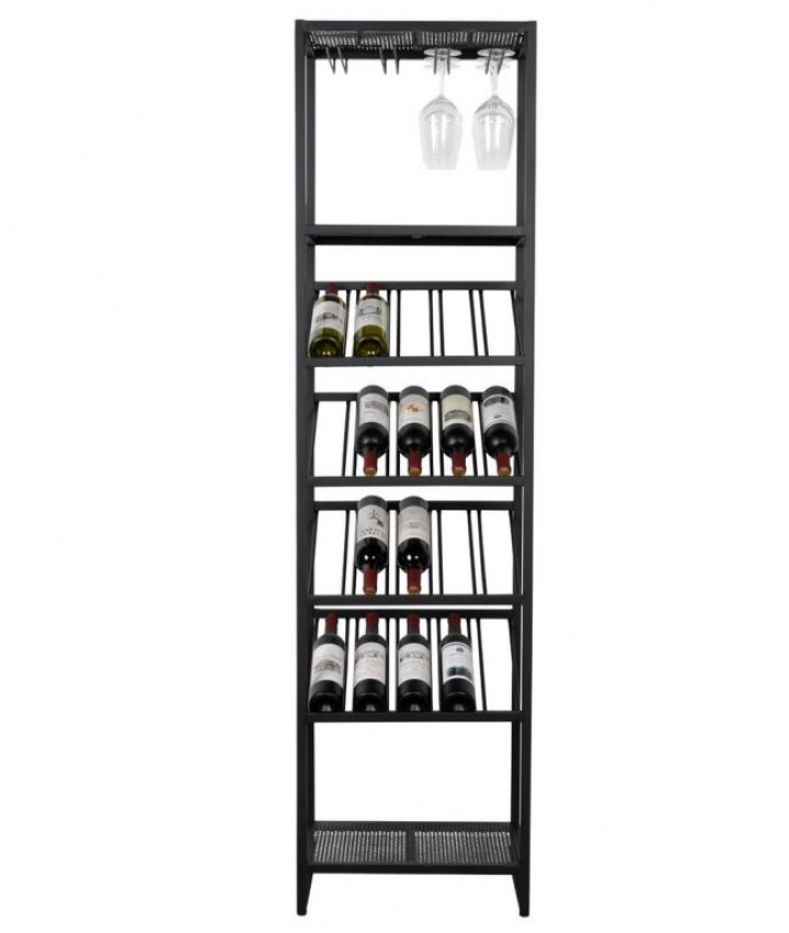 Cave à vin \'Cantor\' S - Noir dans le groupe Meubles / Étagères & rangement / Armoires et buffets chez Reforma (4200017)