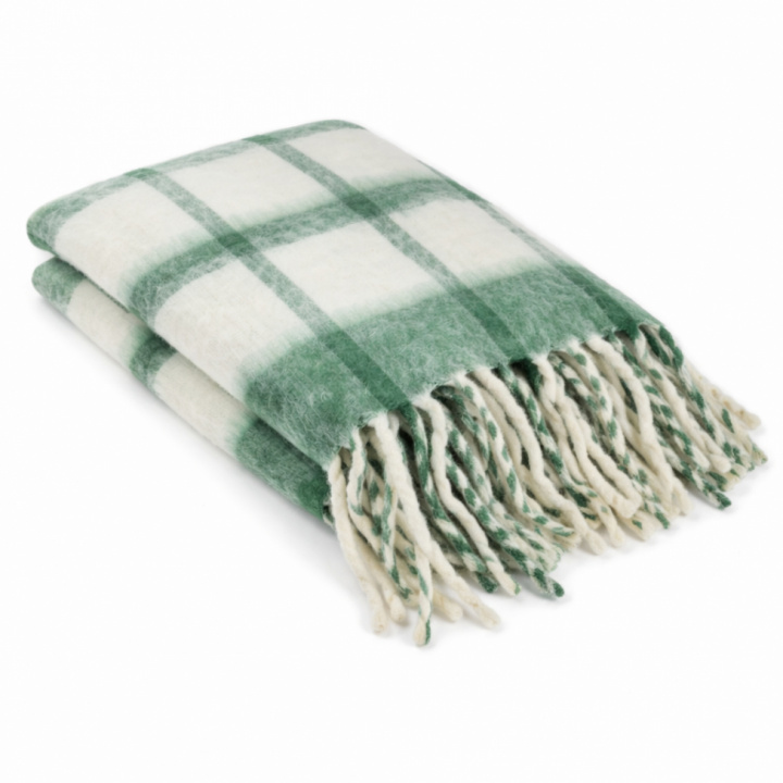 Plaid \' Rachel \' 130 x 170 cm - Vert dans le groupe Décoration / Textiles / Plaids & couvertures chez Reforma (4224615675019)
