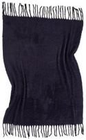 Plaid \' Samantha \' 130 x 170 cm - Noir