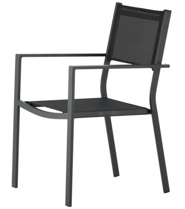 Chaise \'Charlotte\' - Noir dans le groupe Meubles / Mobilier de jardin / Chaises de jardin chez Reforma (4231-408)