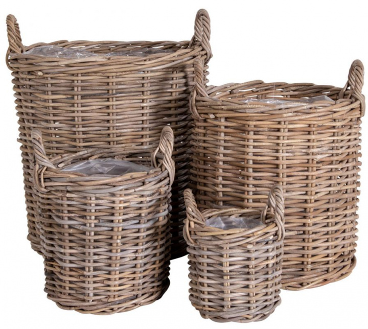 Panier \'Caor\' 4-pack - Naturel dans le groupe Meubles / Étagères & rangement / Boîtes & paniers chez Reforma (4401070)