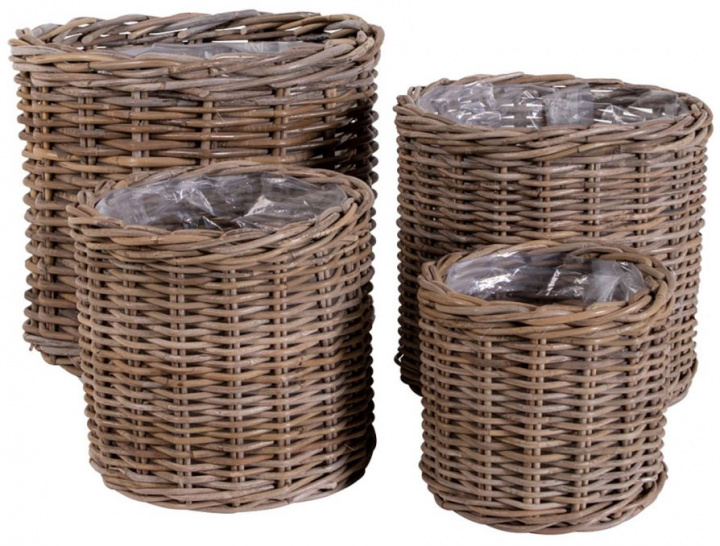 Panier \'Bogor\' 4-pack - Naturel dans le groupe Meubles / Étagères & rangement / Boîtes & paniers chez Reforma (4401120)