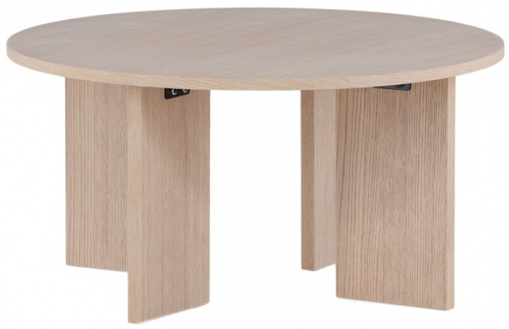 Table basse \'Arvika\' Ronde 80cm - Chêne blanchi dans le groupe Meubles / Tables / Table basse chez Reforma (48000-170)