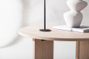 Table basse \'Arvika\' Ronde 80cm - Chêne blanchi